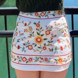 floral skirt